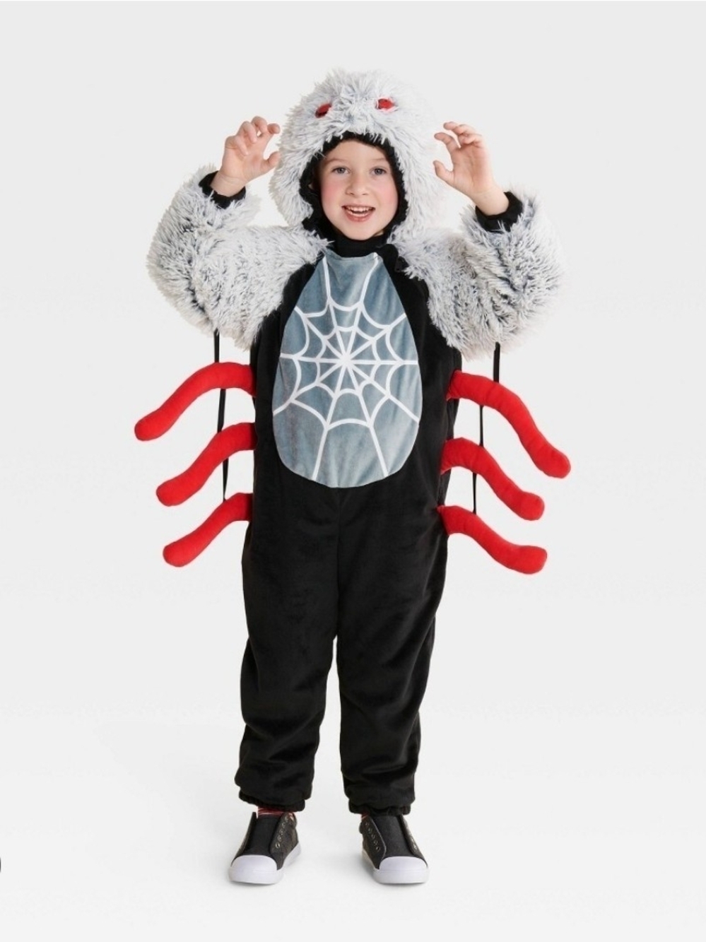 Target Kids Black, Gray & Red Spider Plush Halloween Costume 18-24 Month